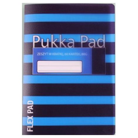 Zeszyt Pukka Pad Flex Pad Navy B5/60/80g kratka, Niebieski